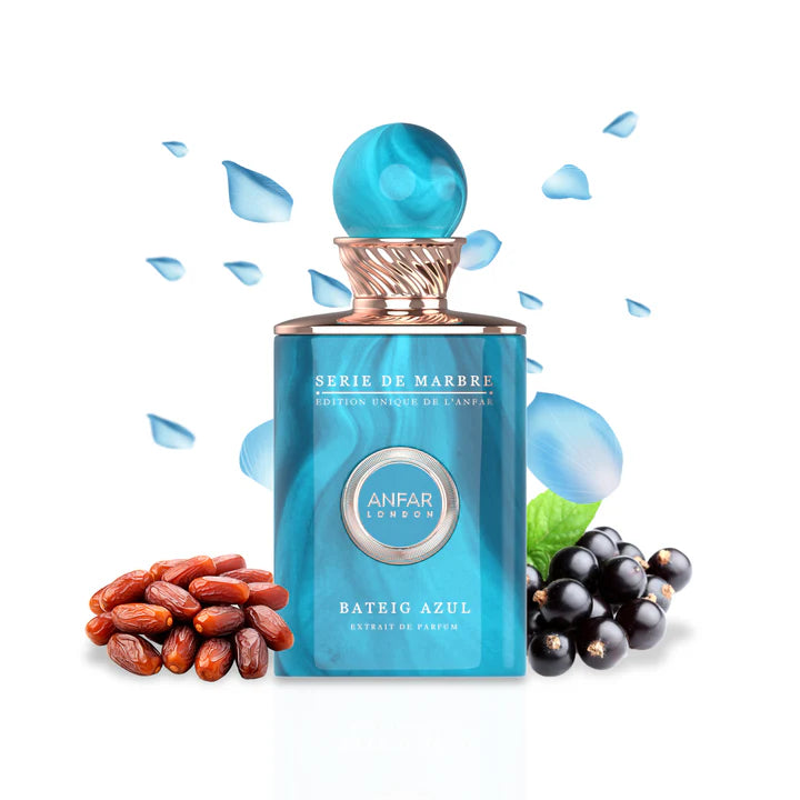 NEW! ANFAR London - Bateig Azul for Unisex - Extrait De Parfum Spray | Made in UAE